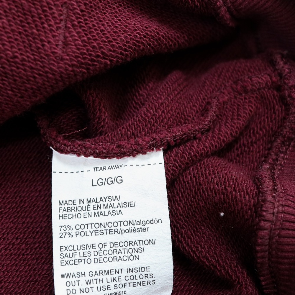Under Armour Project Rock SS Sweatshirt Mens L Maroon Iron Paradise Barbell Club - Picture 7 of 11